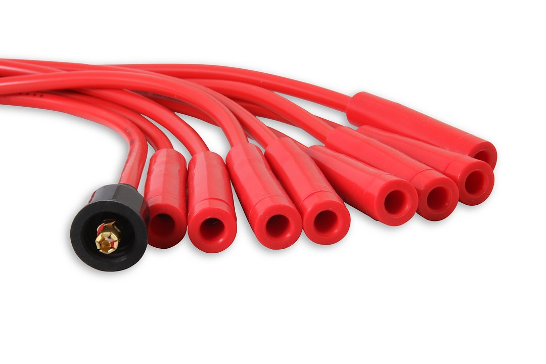 ACCEL Ignition 4040R Red 8 mm Straight-Boot Ignition Wire Kit - image 4