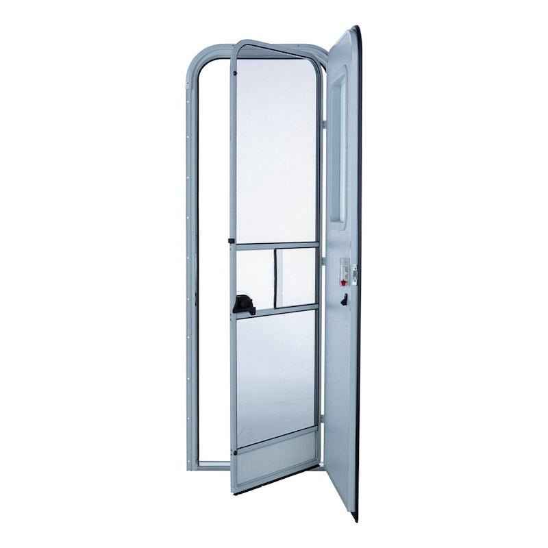 Lippert Components V000384493 30" x 72" Polar White Radius Entry Door with Obscure Glass – image 1