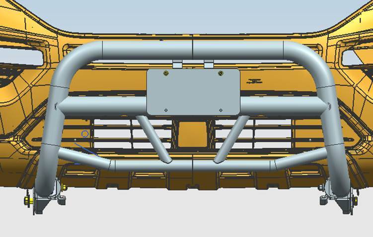 Black Horse Offroad MBT-MR1312 Max T Textured-Black 2-1/2-in Bull Bar - image 8