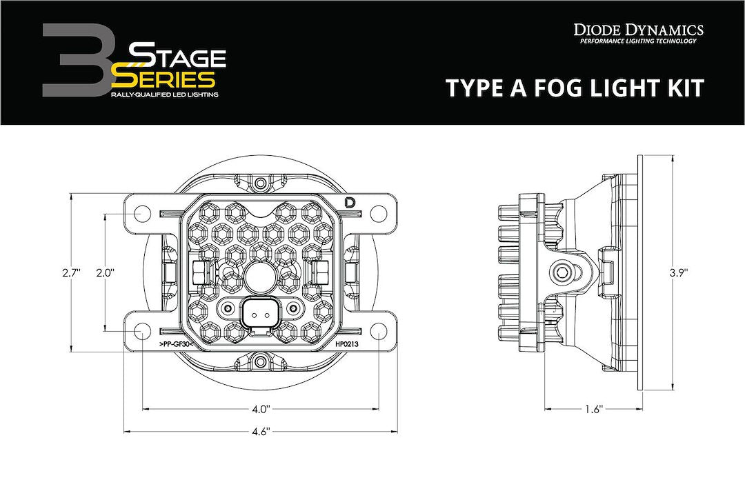 Diode Dynamics DD6181 SS3 Pro Type A Fog-Light Pair