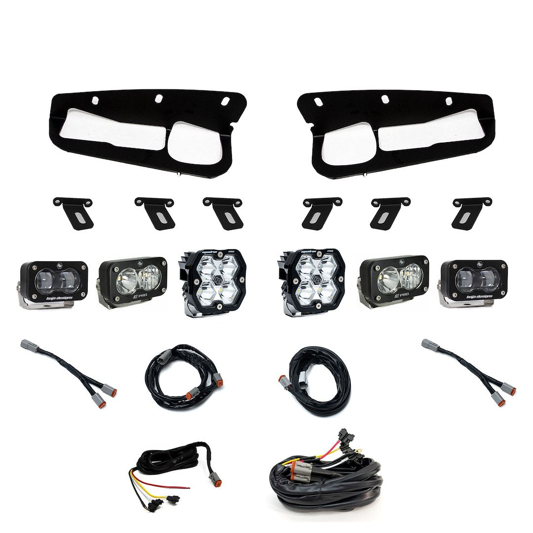 Baja Designs 440082UP Bronco Steel-Bumper Six-Light Kit