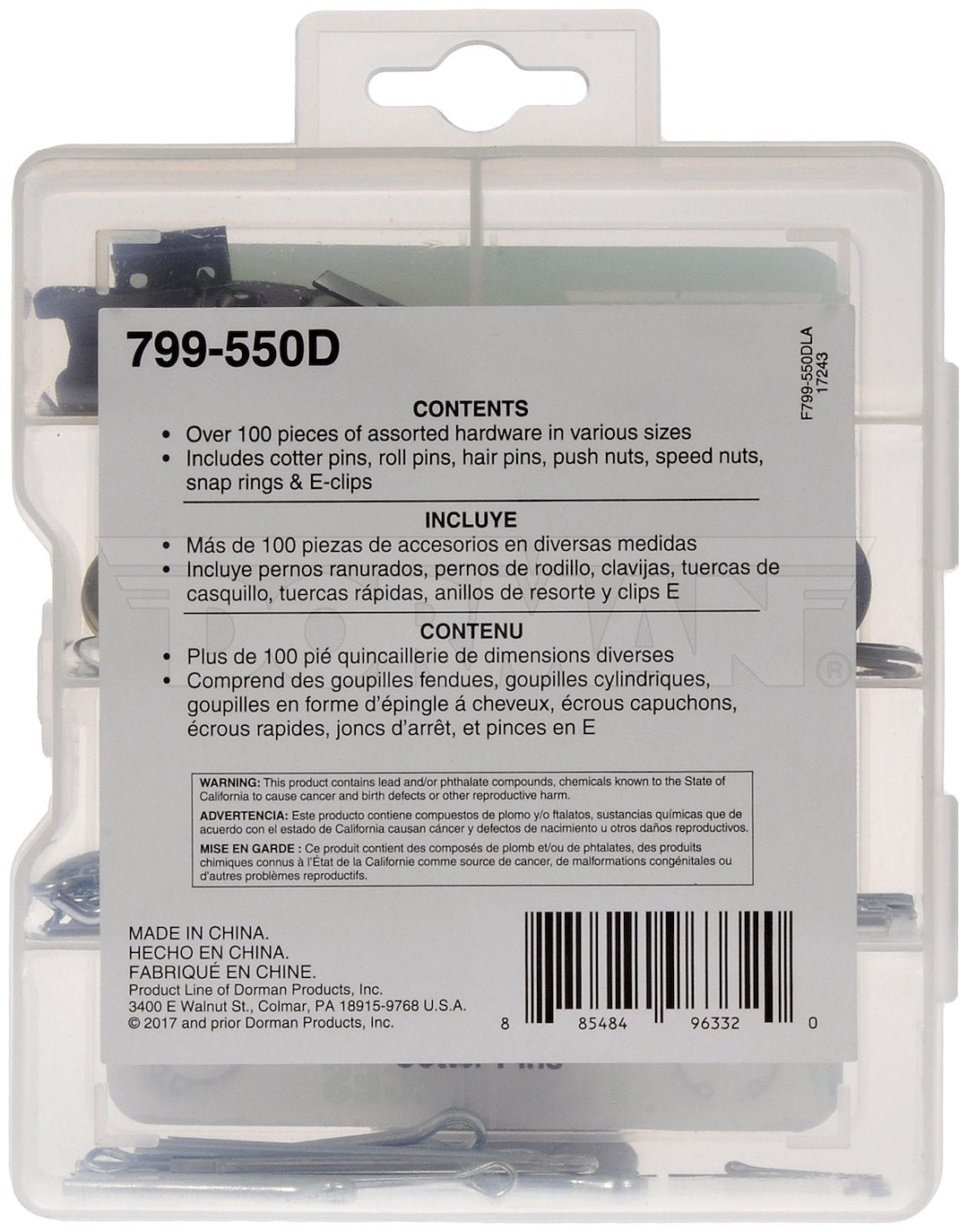 Dorman (OE Solutions) 799-550d Zinc Maintenance Hardware Selection - image 3