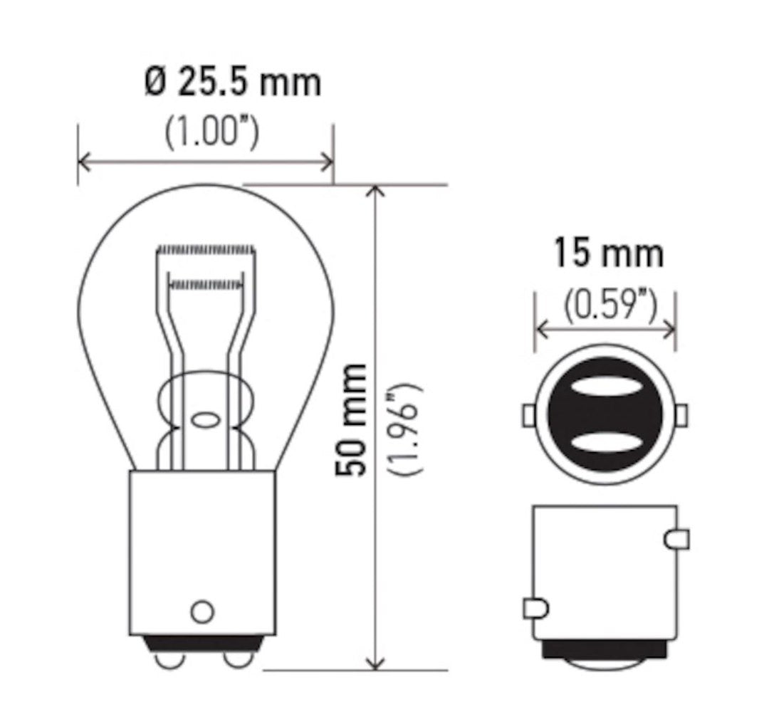 Hella 7537 Multipurpose Lamp Bulb, 24V