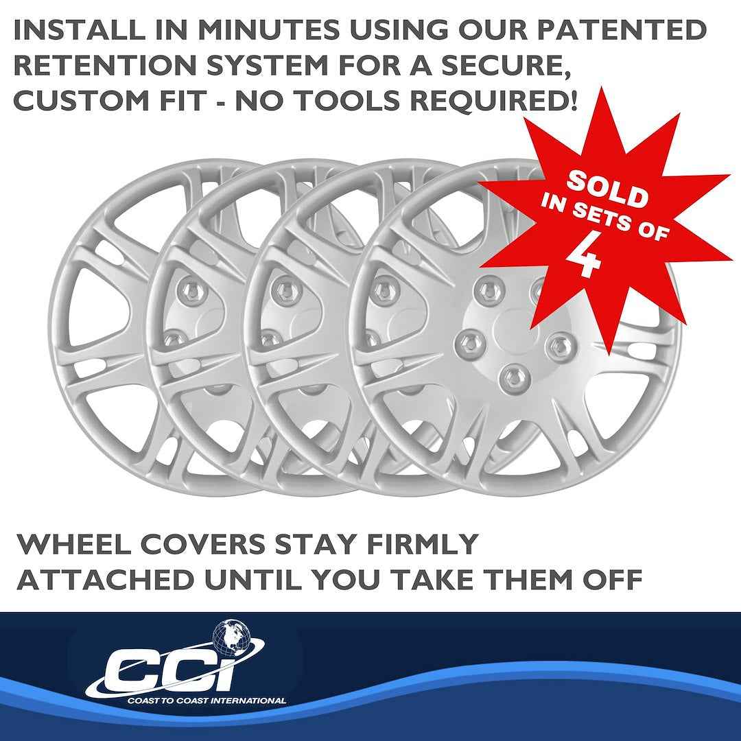 Coast To Coast B881315S Galant 15-Inch Double-Spoke Trim Set