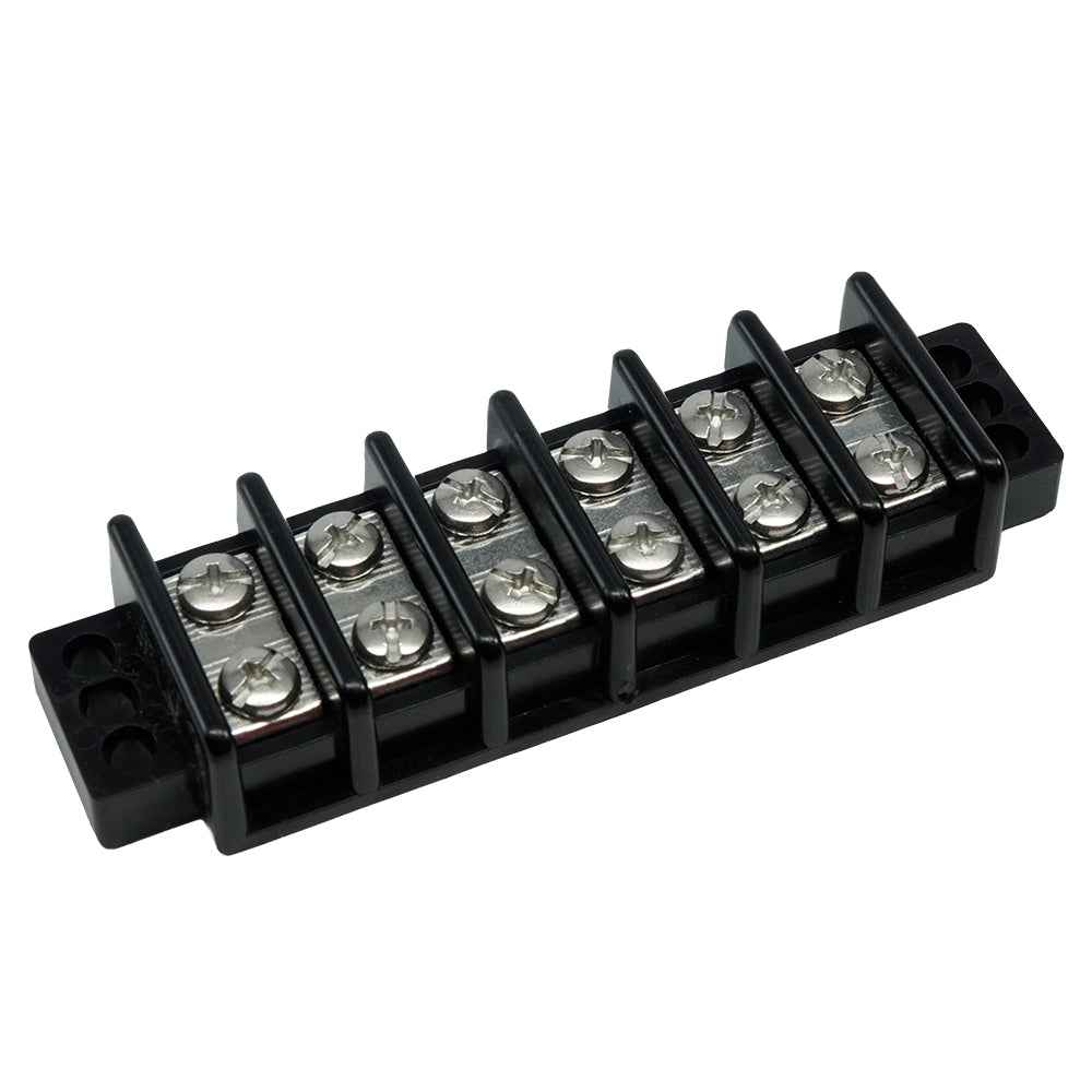 Egis 223006 12-Pole Double-Row Terminal Block, 30A