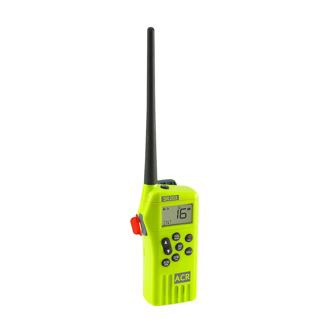 ACR Electronics 2827 SR203 Yellow Handheld Survival VHF Radio - image 2