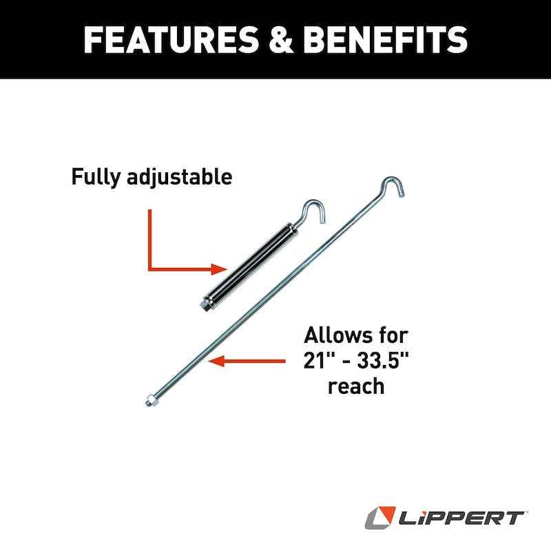Lippert Components 182900 Happijac Turnbuckle, Stainless Steel Camper Tie Down Rear – image 4
