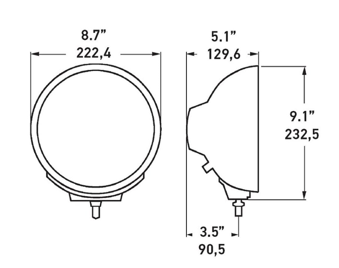 Hella 007560361 Rallye 4000 FF Driving Lamp