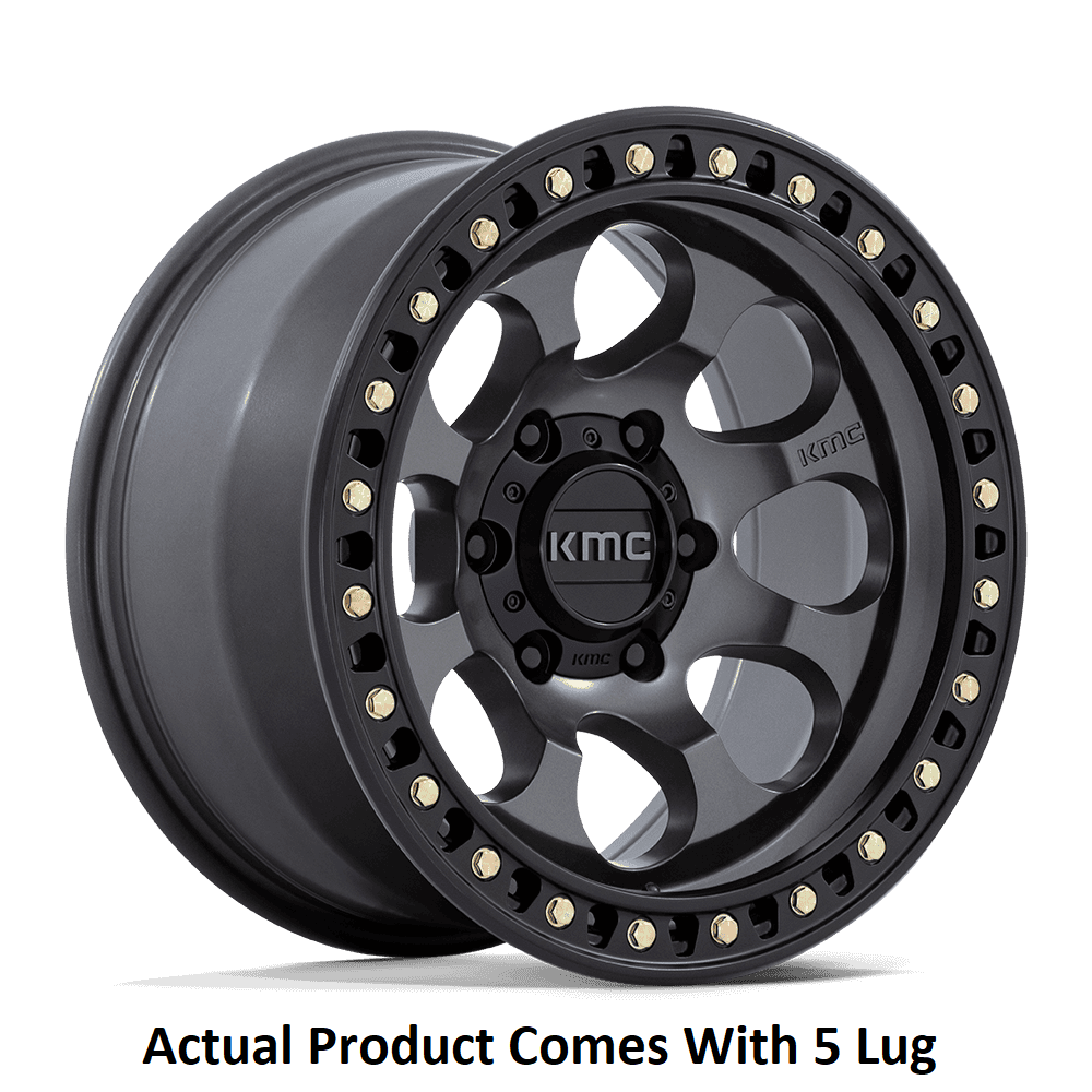 KMC KM550AB17855010 Anthracite Eight-Hole Wheel, 17x8.5 - image 1