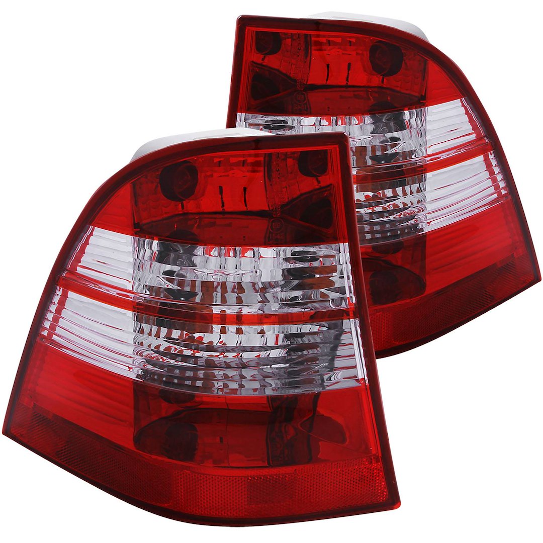 ANZO USA 221134 W163 Silver Tail-Light Pair, Bulbs Excluded - image 1