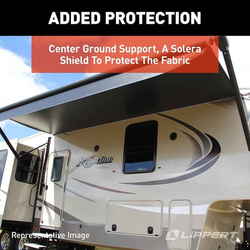 Lippert Components V000334865 Lippert Solera Destination 16' RV Patio Awning Blue Fade – image 2