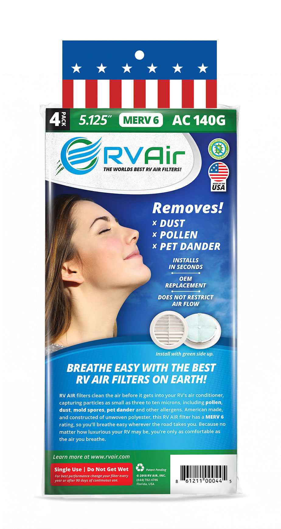 RV Air A/C Filter – AC140G
