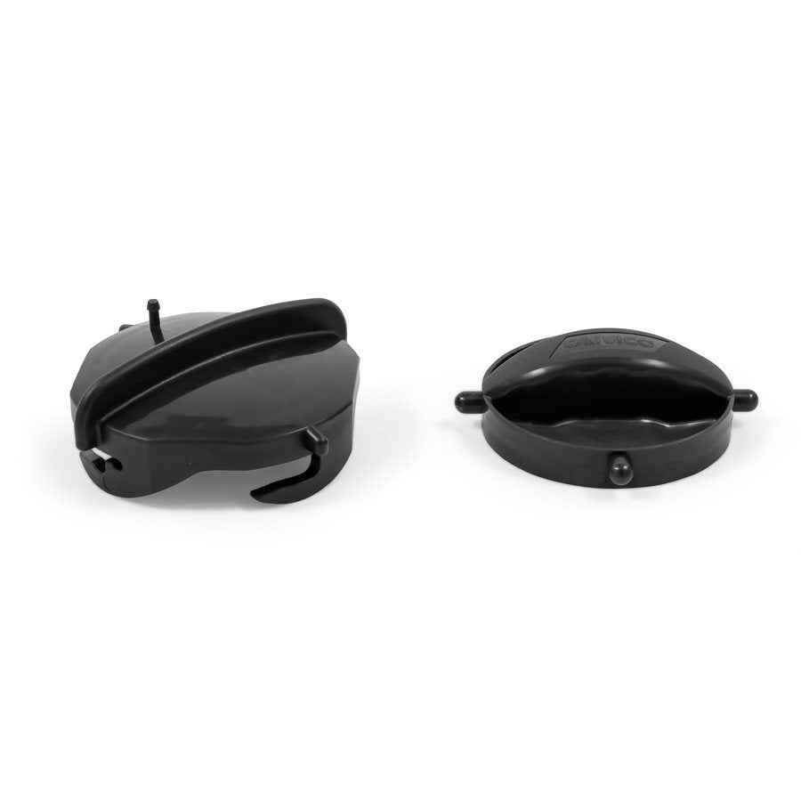 Camco 39752 Black Sewer Hose Storage Caps, Pair