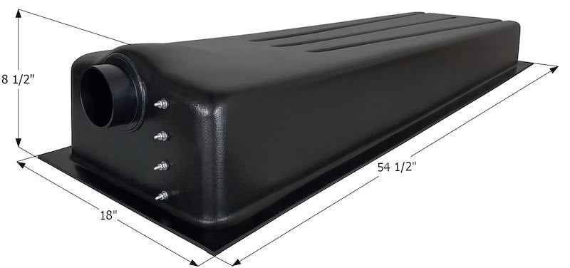 Icon 01609 19 Gallon Waste Holding Tank, 54-1/2" L x 18" W x 8-1/2" H – image 1