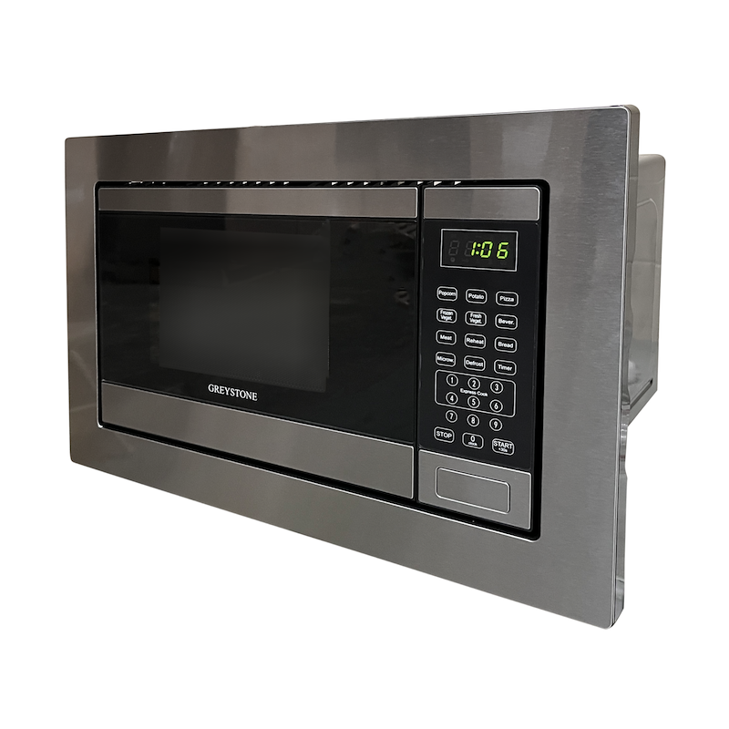 Way Interglobal 107848 Greystone Microwave Oven 0.9 Cu Ft Stainless Steel with Trim Kit – image 3