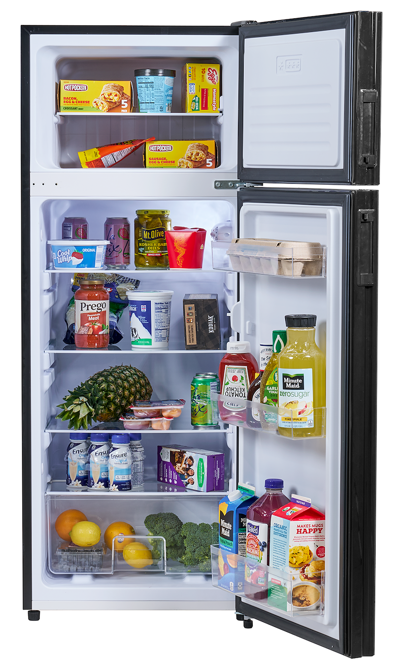 Invision 180-2712 12V RV Fridge 7.7 Cu Ft, Black – image 3