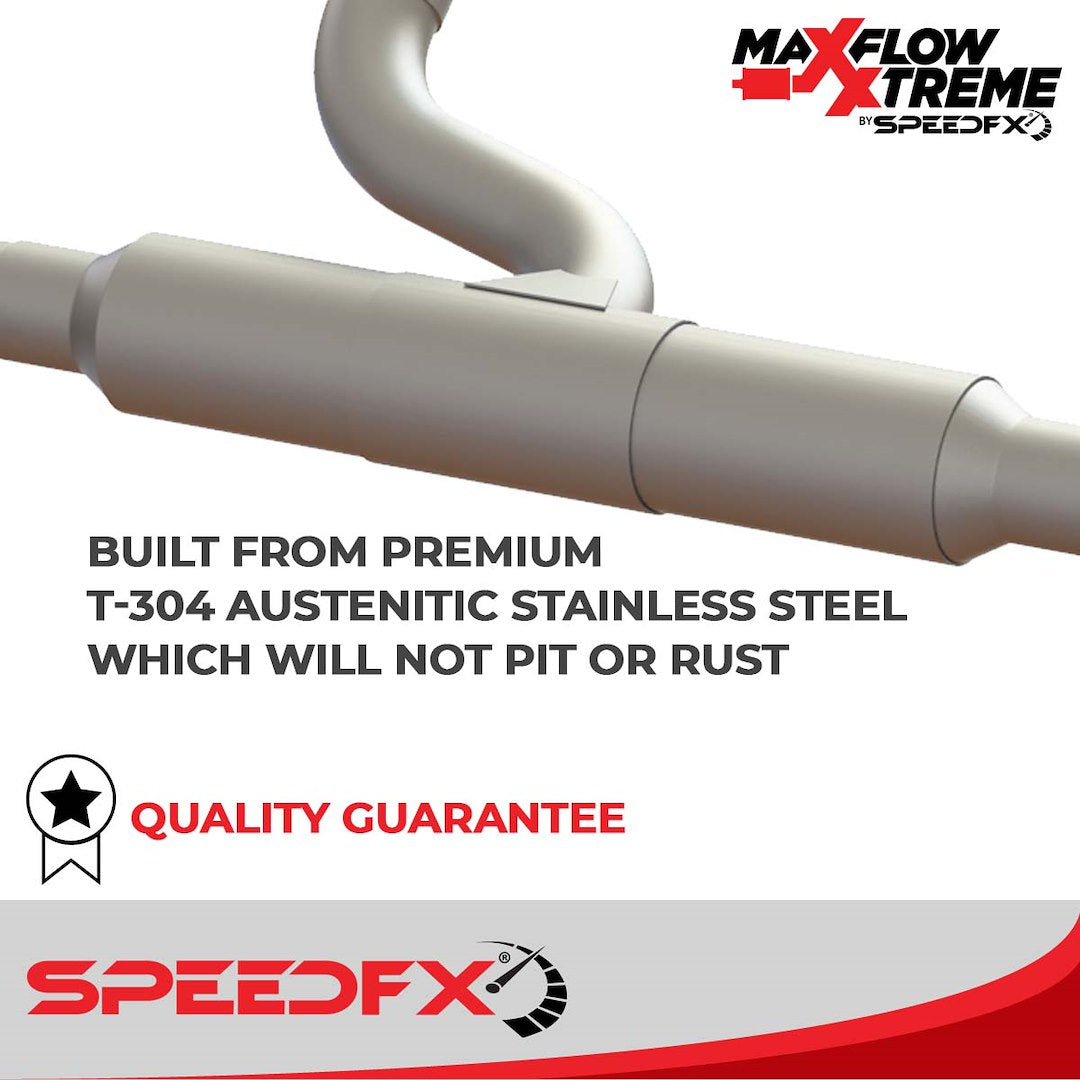 SpeedFX 50600 MaxFlow Xtreme Jeep JK Exhaust System