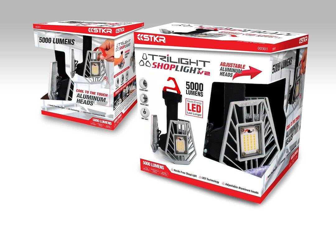 STKR Concepts 00301 TRILIGHT Shoplight V2 Work Lamp