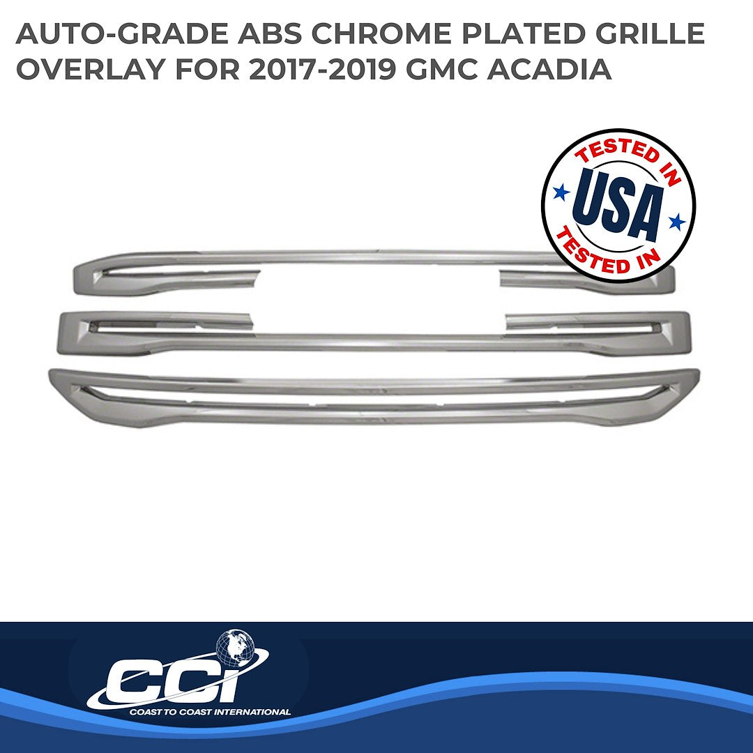 Coast To Coast GI149 Acadia Chrome Three-Bar Grille Trim - image 2