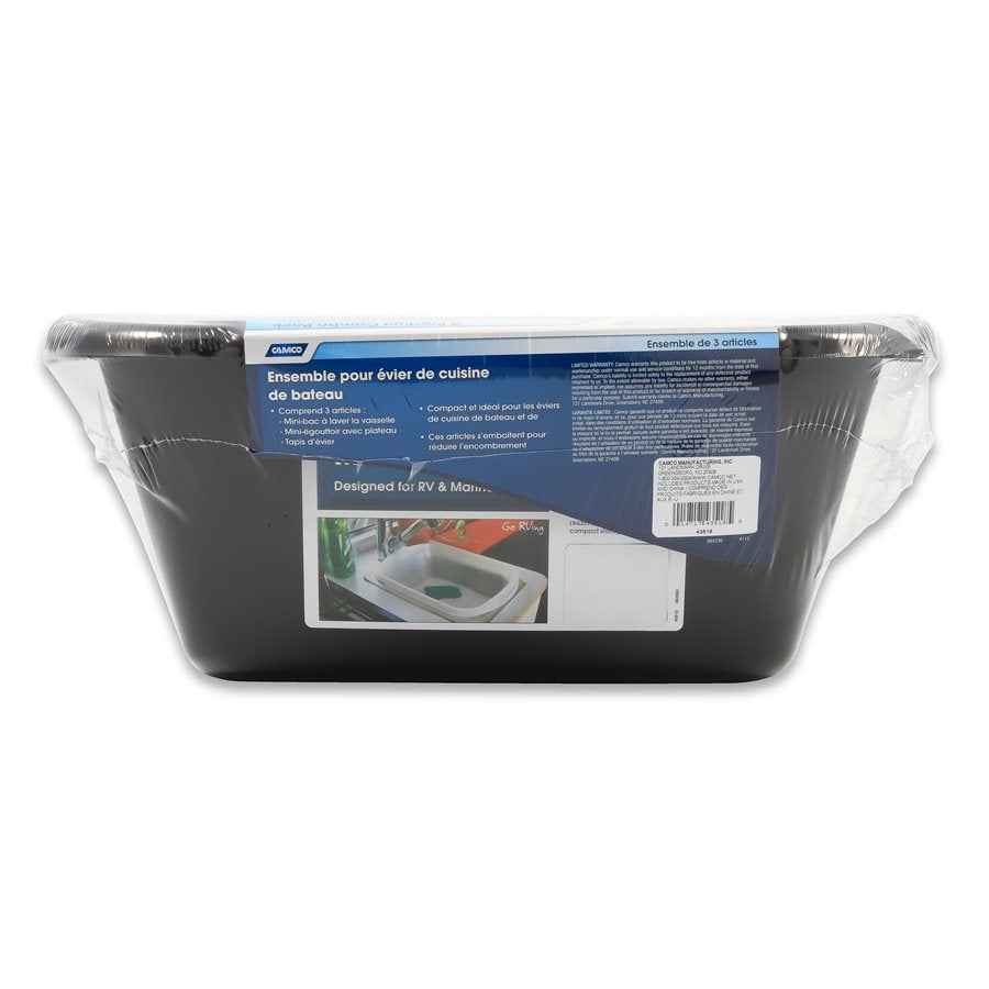 Camco RV Sink Dish Pan - Black – 43518