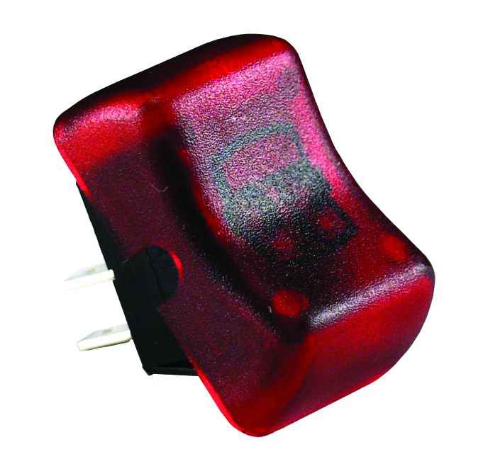 JR Products 12045 Red Illuminated On/Off RV Switch