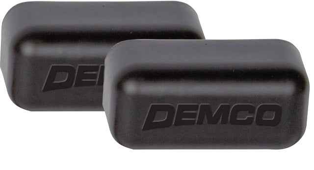 Demco RV 5899 Black Baseplate Pull-Ear Caps, Pair