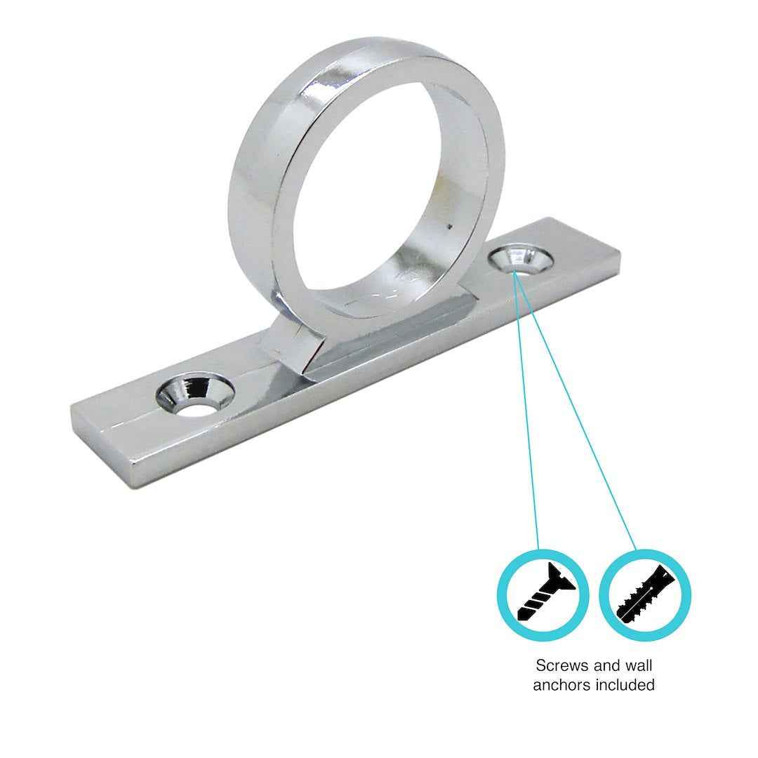 Dura Faucet DFSA155CP Silver Chrome Shower-Hose Guide Ring