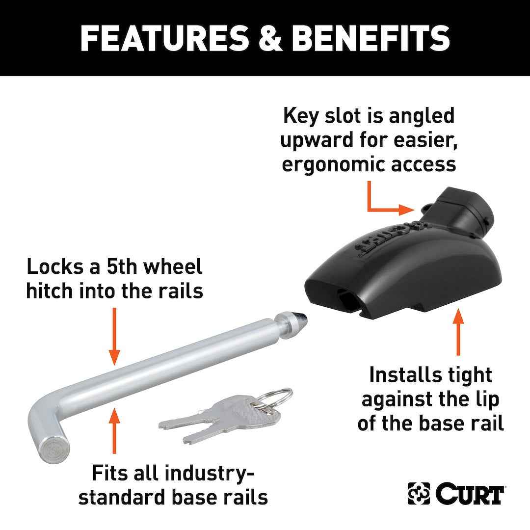 CURT 5th-Wheel Hitch Rail Pin – 23256