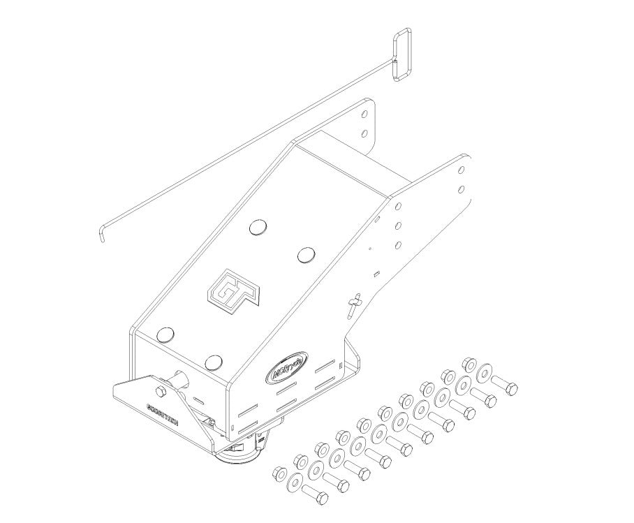 Mor/Ryde Rgn74-Fd-04 Fifth Wheel Trailer Hitch Pin Box