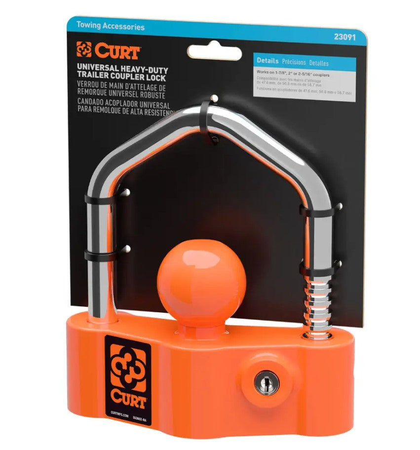 CURT 23091 Trailer-Coupler Security Lock - image 2