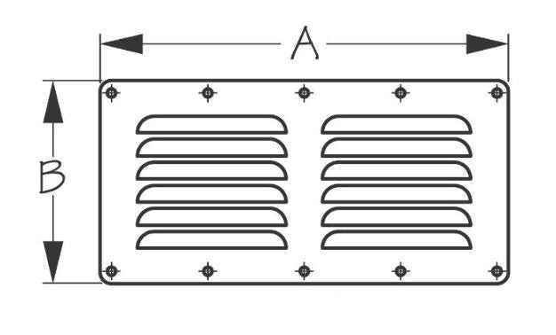 Sea Dog 331400-1 Louvered Boat Ventilator
