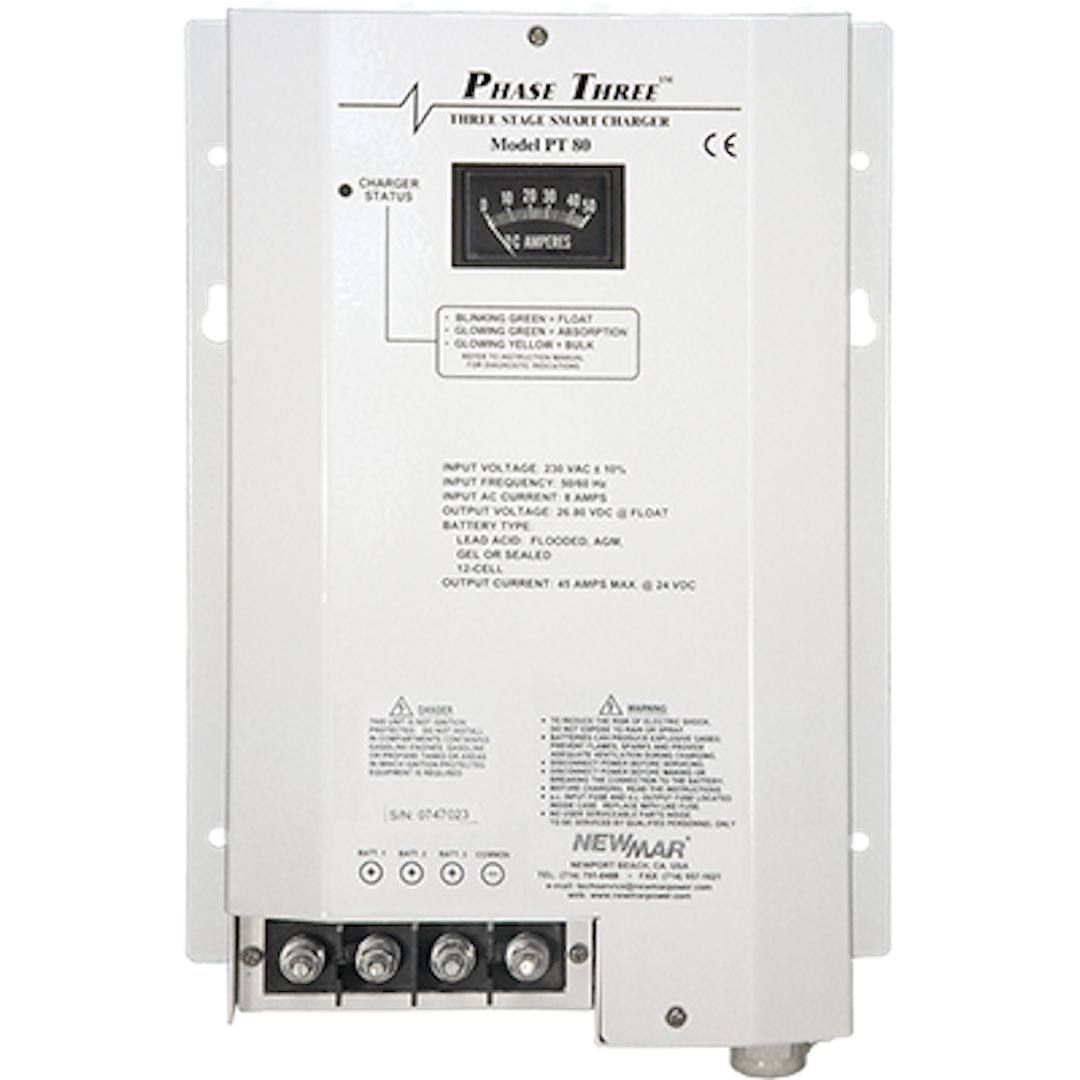 NewMar PT-80 Phase Three Smart Charger