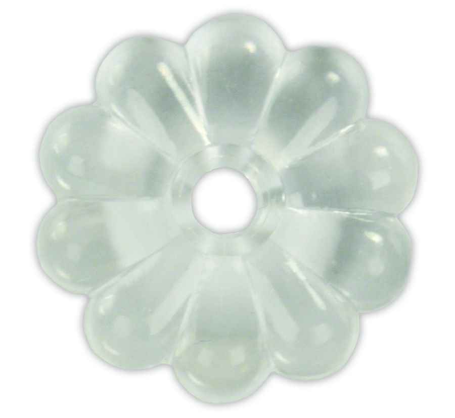 JR Products 20465 Clear Flower Ceiling-Panel Screw Rosettes