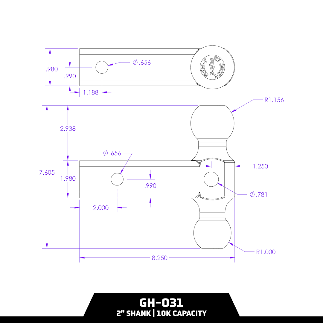 Gen-Y Hitch Gh-031 Trailer Hitch Ball Mount - image 3