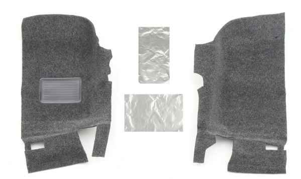 BedRug BRJL18F2 2-Door Wrangler JL Front Footwell Carpet Set