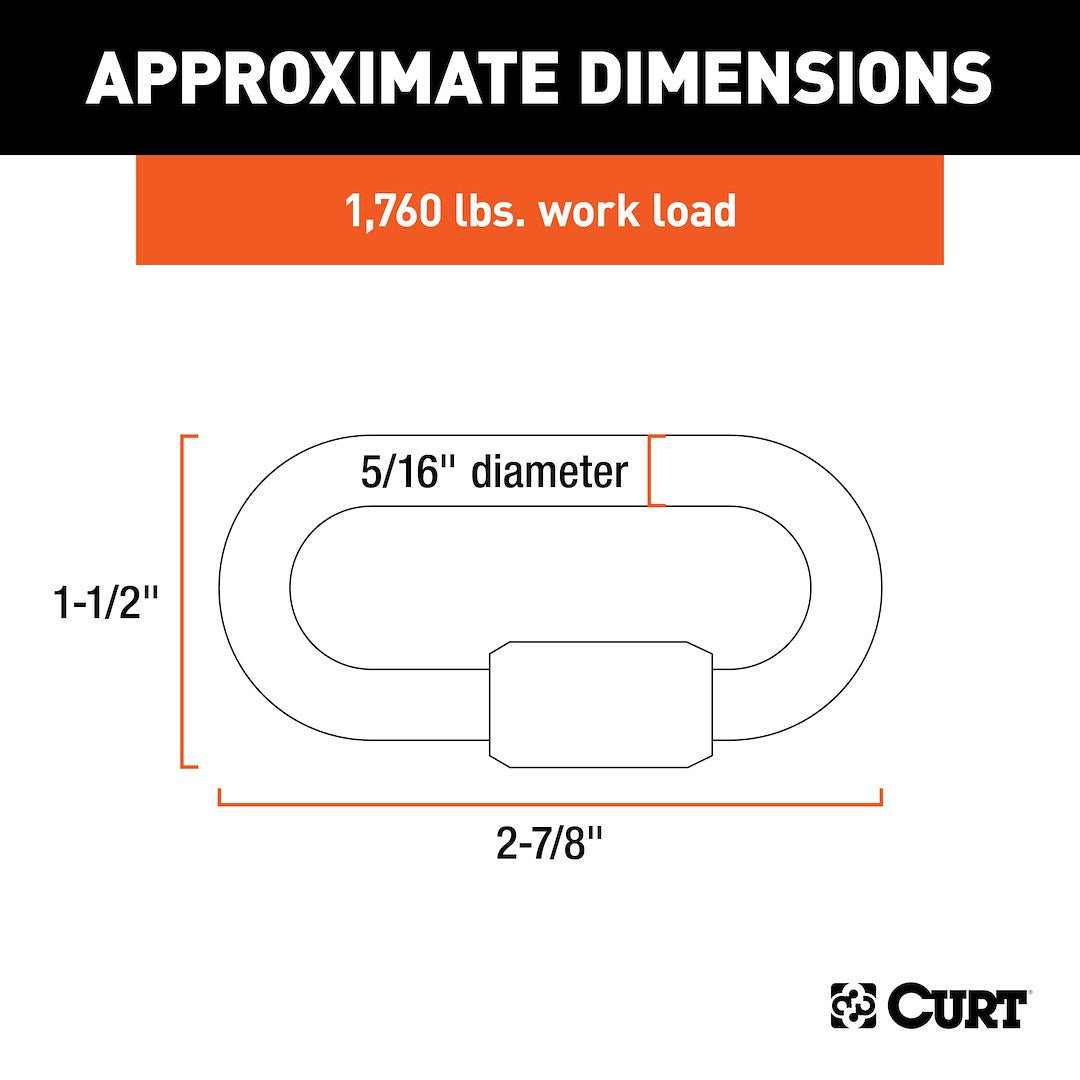 CURT Trailer Safety Chain Quick Link (82901)