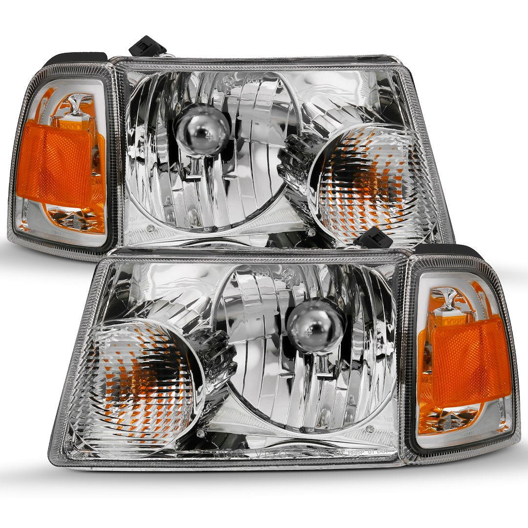 ANZO USA 111484 Ranger Silver Crystal Headlight Pair - image 2