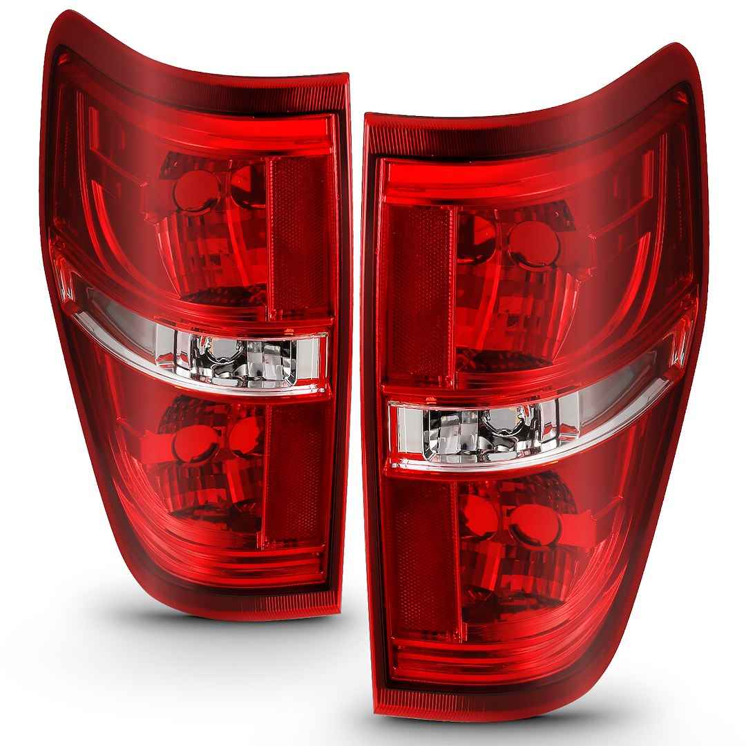 ANZO USA 311299 Ford Euro Tail-Light Pair, Red Lenses