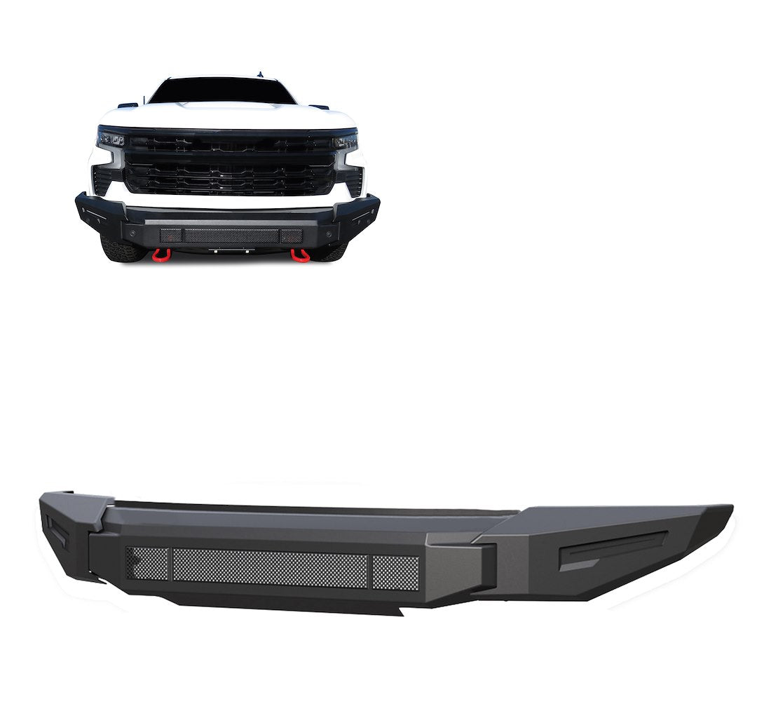 Black Horse Offroad AFB-SI23-BU Armour II Silverado Steel Front Bumper - image 1