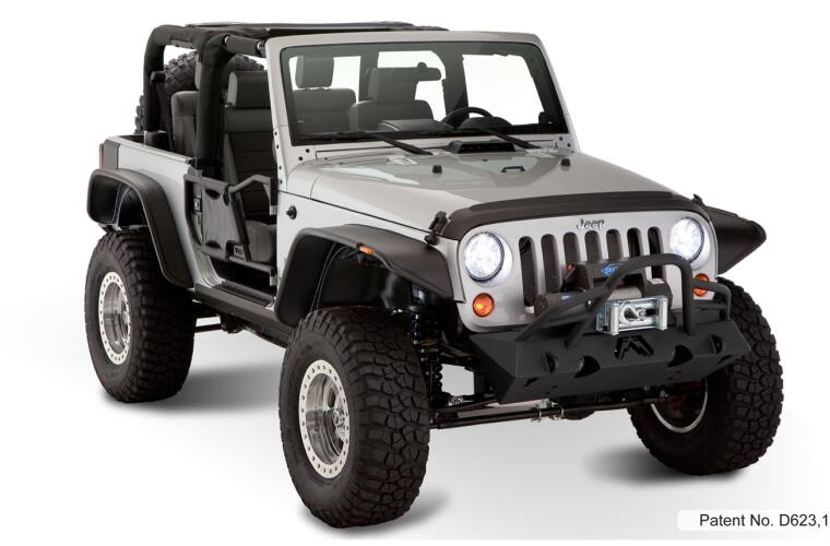 Bushwacker 10919-07 Two-Door Flat Style Flare Set