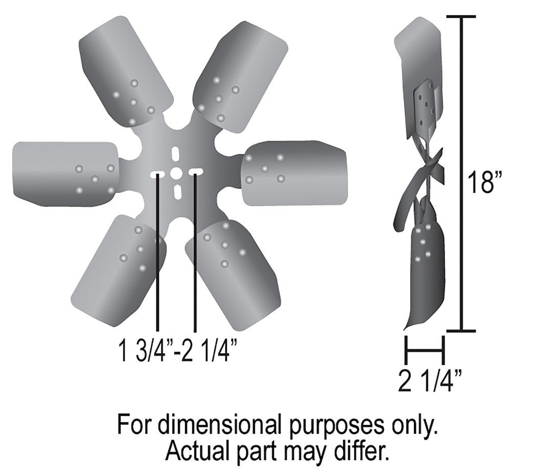 Derale 17318 Rigid Mechanical Pusher Fan - image 3