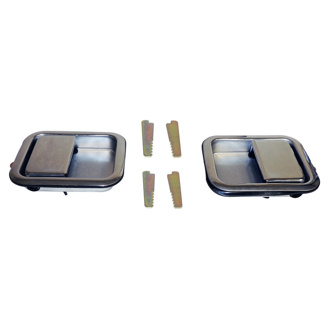 Crown Automotive 5758172K Two Chrome Steel Exterior Door Handles - image 1