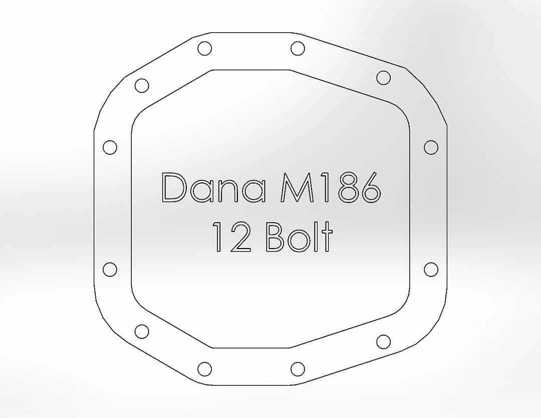 Advanced FLOW Engineering 46-71010B Black Dana M186 Cover