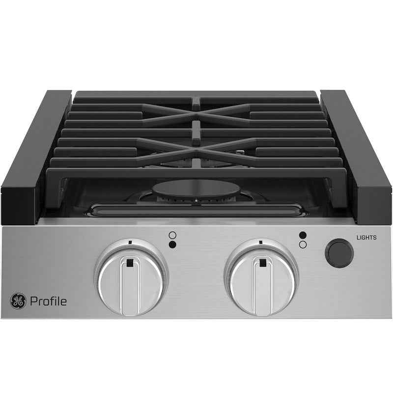 GE Appliances PLU612RTSS GE Profile RV Propane Cooktop 12" 2 Burner, Piezo Ignition 12V – image 1
