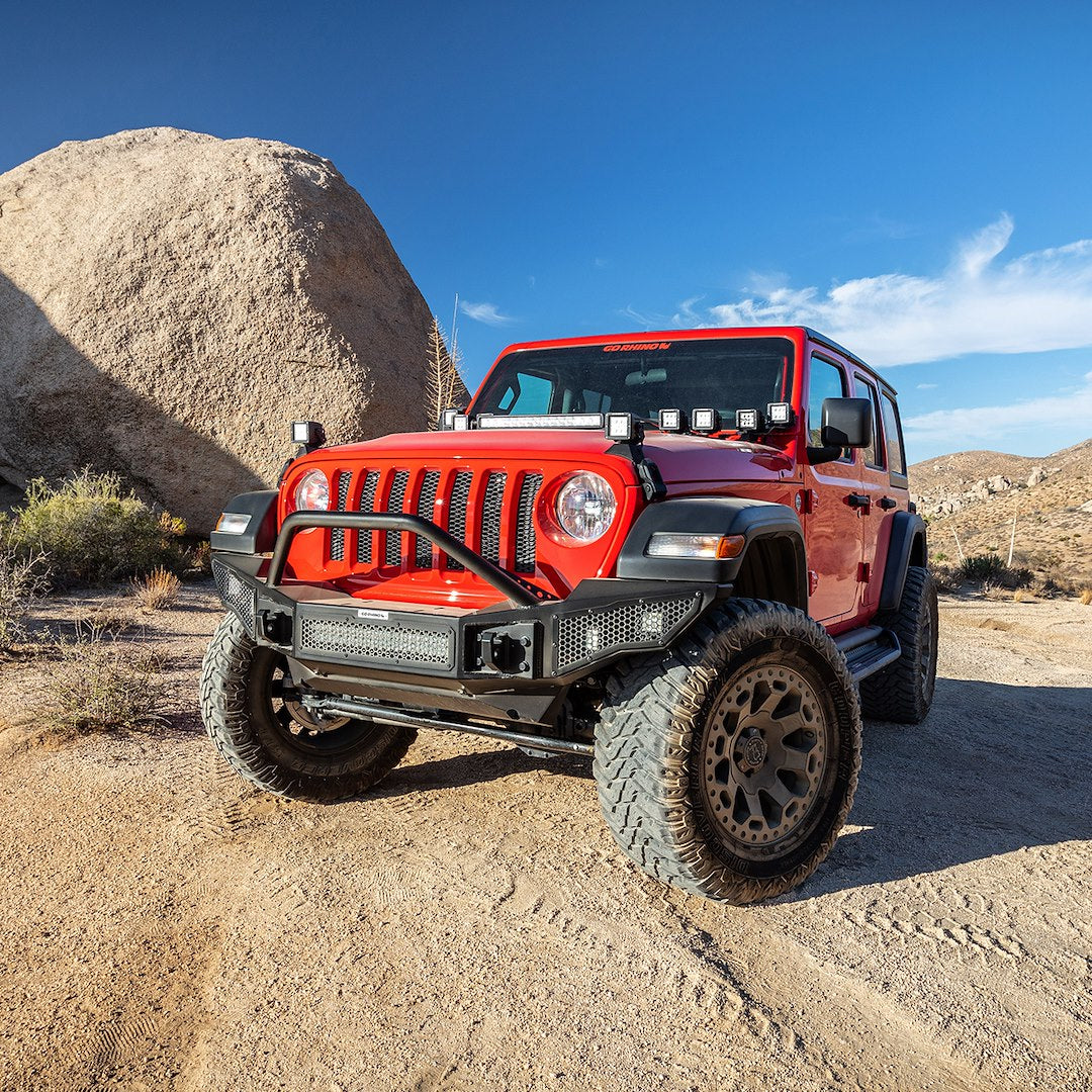 Go Rhino 331201T Rockline Full-Width Front Protection Bumper
