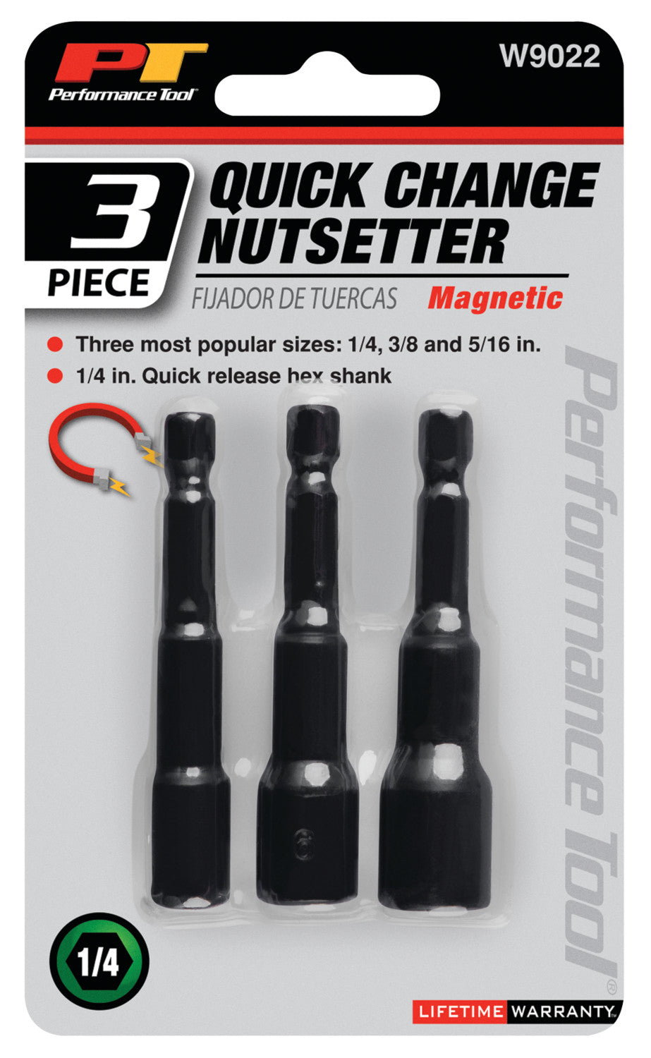 Performance Tool W9022 Drill-Bit Socket Kit