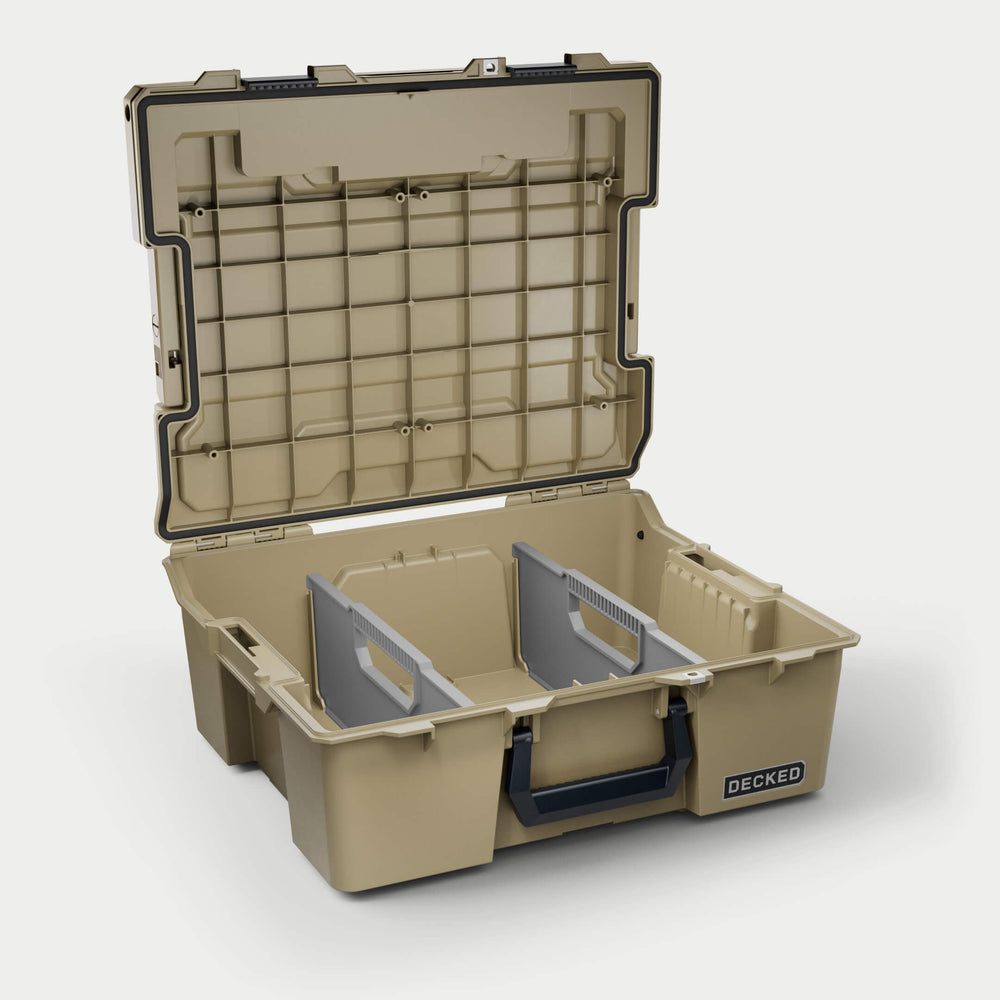 Decked A0020-HRAK-TAN Halfrack 32 Portable Storage Box