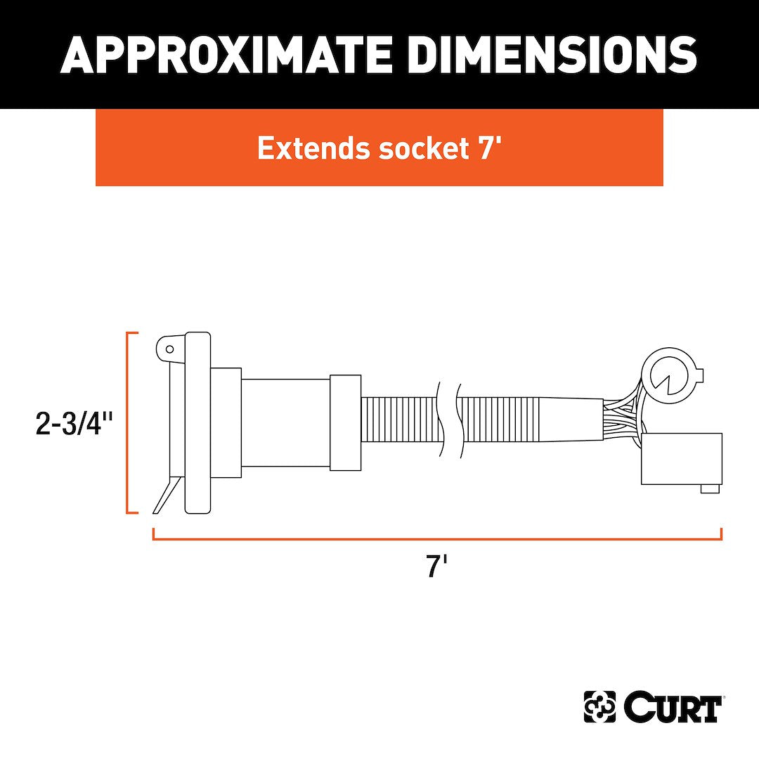 Curt 56070 Trailer Wiring Connector Extension - image 9