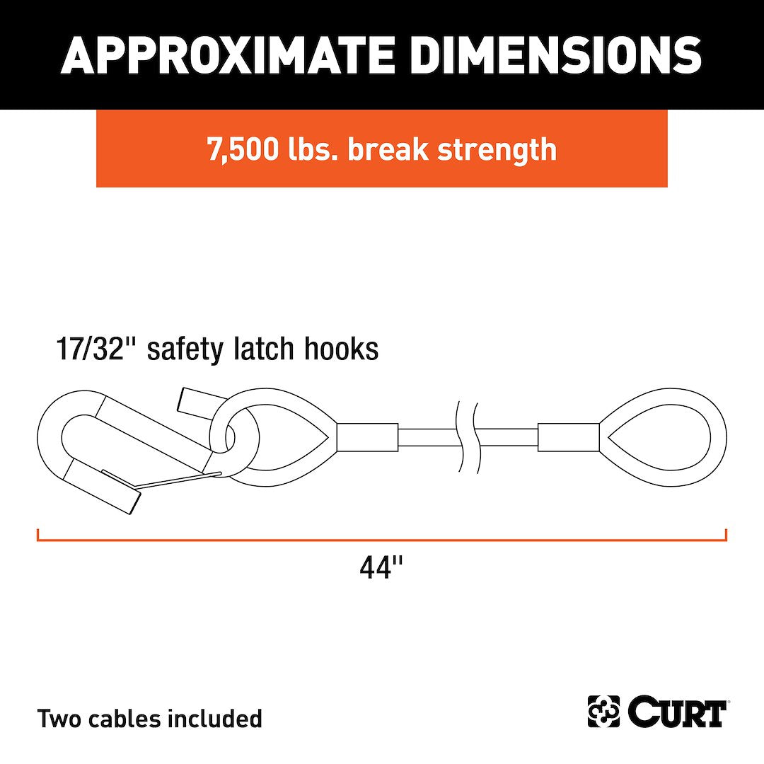 Curt 80176 Trailer Safety Cable - image 6