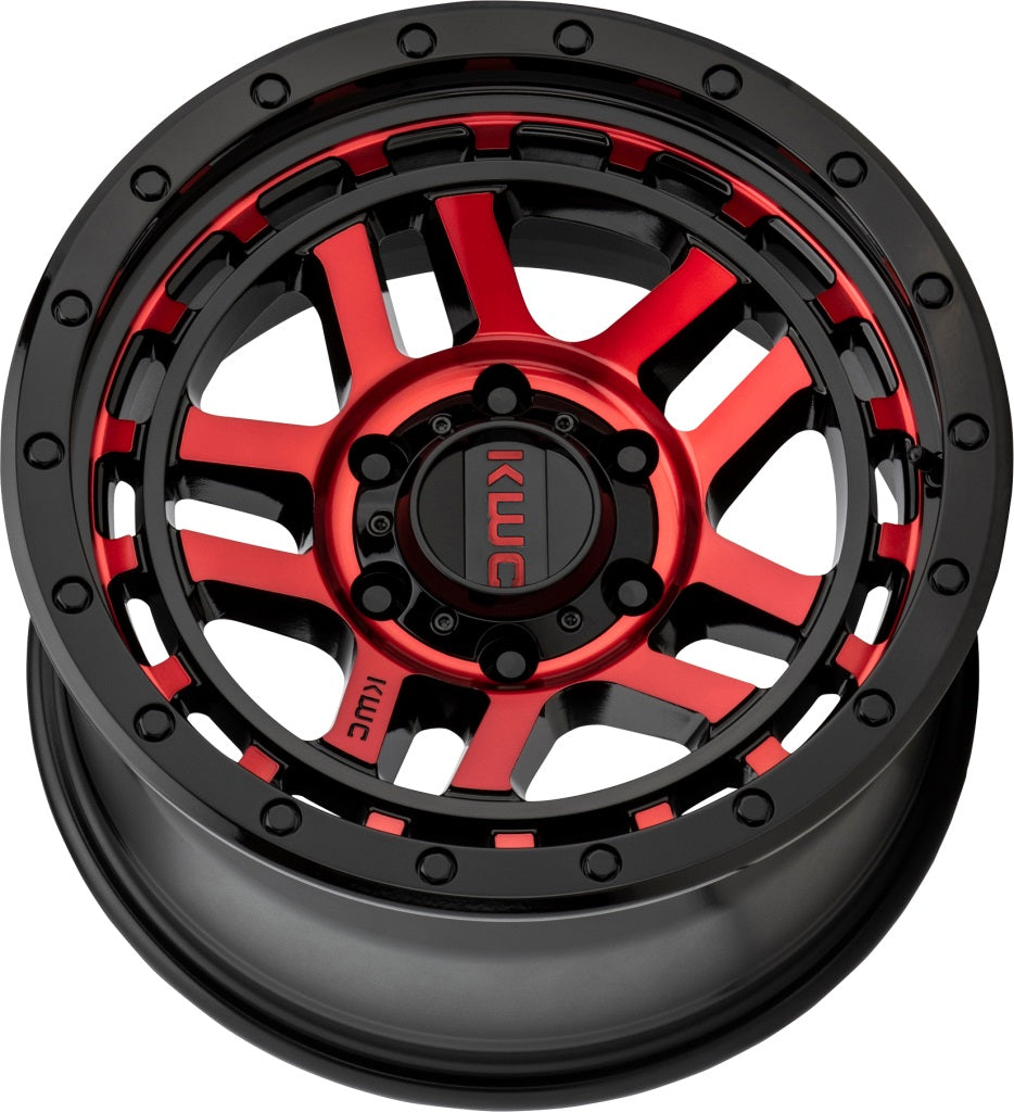 KMC KM54079068912N Recon Black/Red Wheel, 17x9, 6x5.50 - image 2